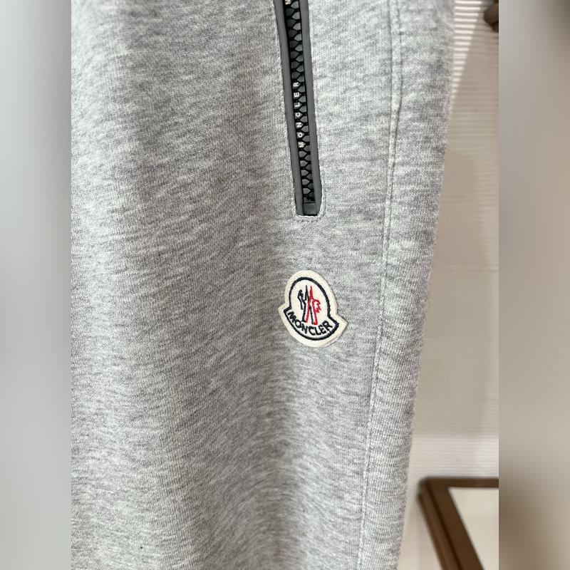 冬 蒙口前袋拉鍊帶字母定制設計 正常版型 螺紋褲腳 毛圈面料 M-XXXL