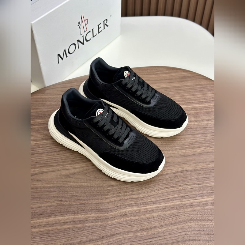 Moncler蒙口 男鞋運動鞋，進口牛皮面、氯丁橡膠 各種材質拼接打造，鞋面采用