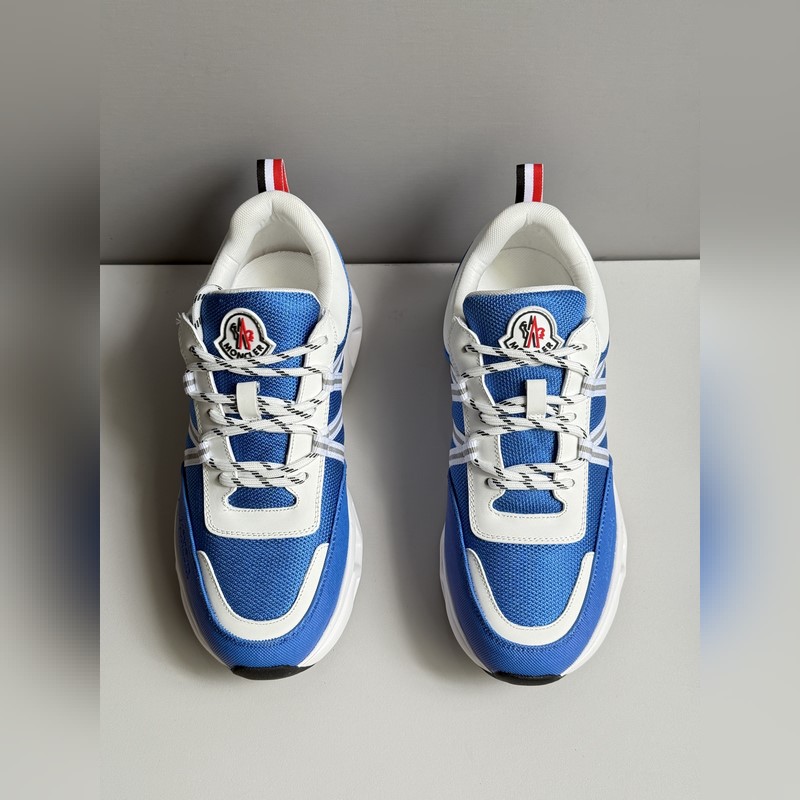 Moncler蒙口 男鞋運動鞋，進口牛皮面、氯丁橡膠 各種材質拼接打造，鞋面采用