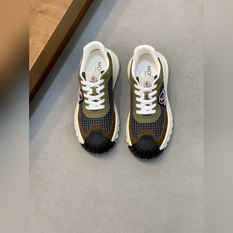 Moncler蒙口 男鞋運動鞋，進口透氣網面、氯丁橡膠 各種材質拼接打造，鞋面采