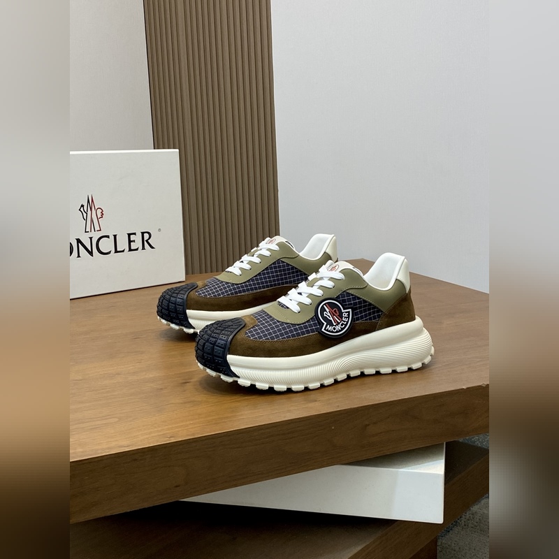 Moncler蒙口 男鞋運動鞋，進口透氣網面、氯丁橡膠 各種材質拼接打造，鞋面采