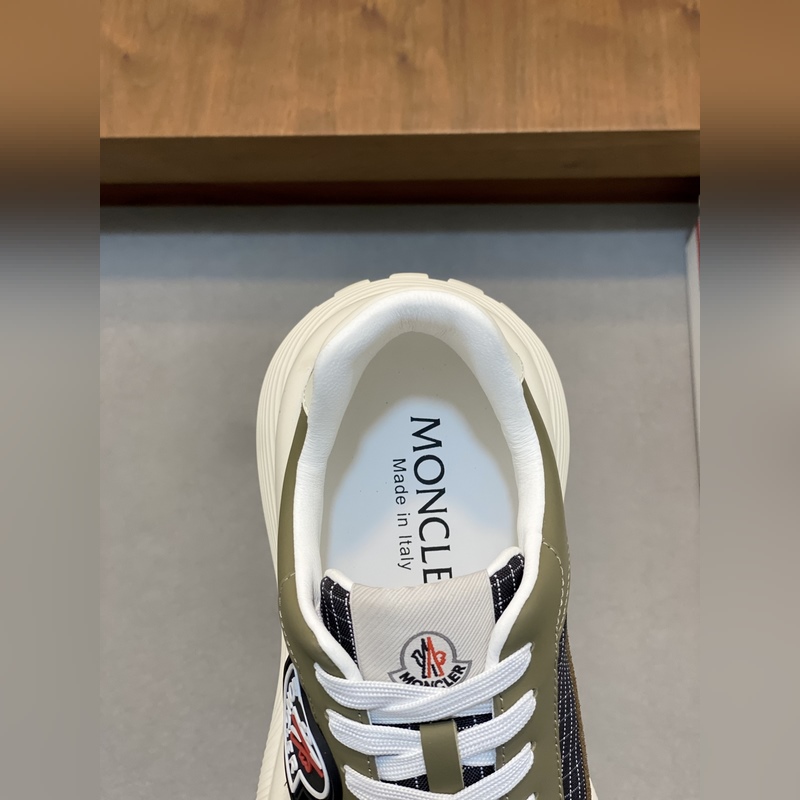 Moncler蒙口 男鞋運動鞋，進口透氣網面、氯丁橡膠 各種材質拼接打造，鞋面采