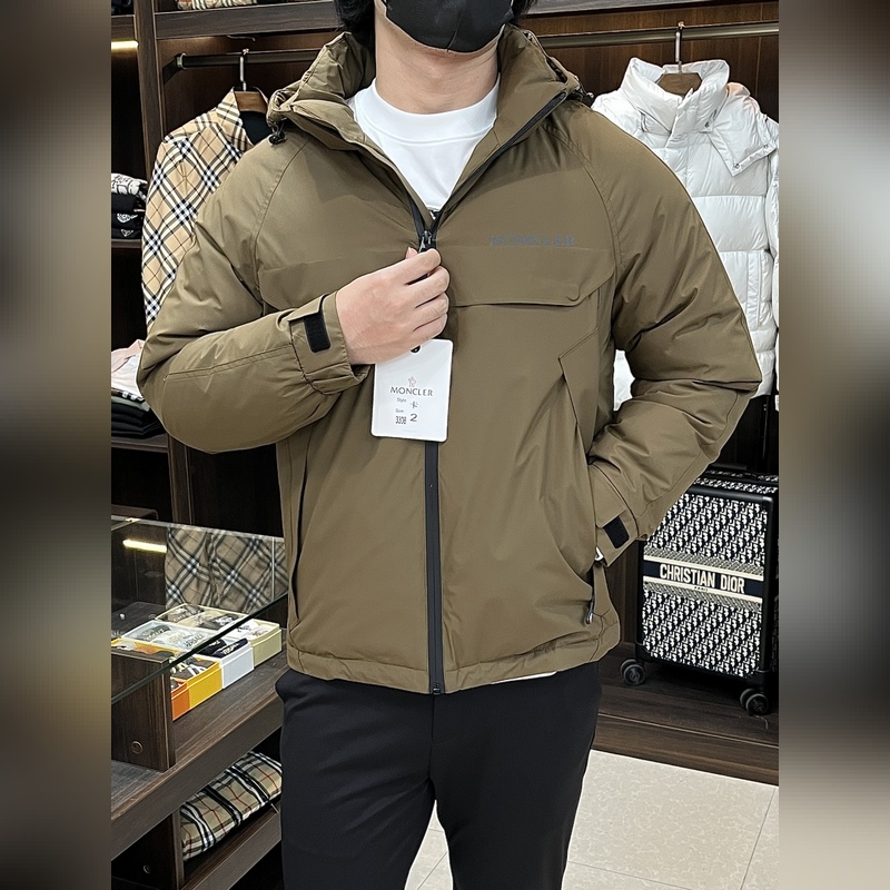 主推羽絨 Moncler 2026最新款時(shí)尚設(shè)計(jì)師款羽絨外套 蒙口連帽羽絨服，戶