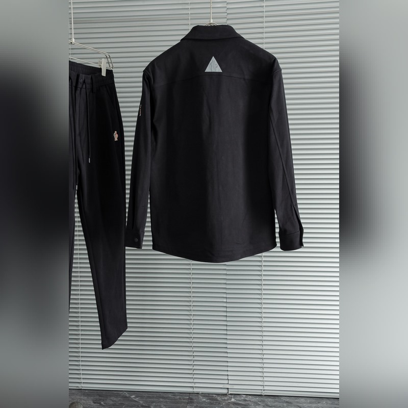 Moncler 蒙口2026FW新品100%全棉休閑時尚套裝#[直筒長褲 翻領外