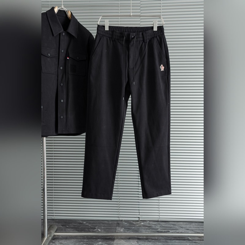 Moncler 蒙口2026FW新品100%全棉休閑時尚套裝#[直筒長褲 翻領外