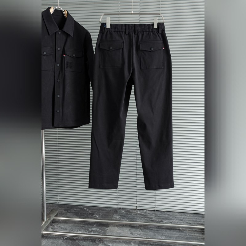 Moncler 蒙口2026FW新品100%全棉休閑時尚套裝#[直筒長褲 翻領外