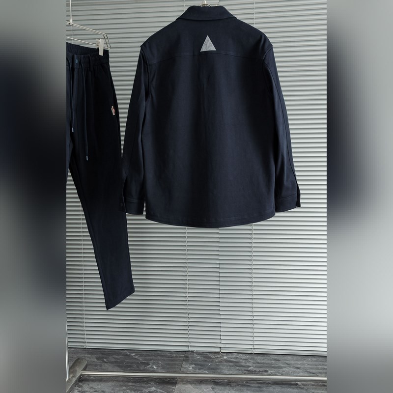 Moncler 蒙口2026FW新品100%全棉休閑時尚套裝#[直筒長褲 翻領外