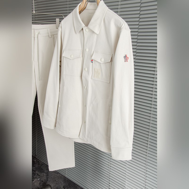 Moncler 蒙口2026FW新品100%全棉休閑時尚套裝#[直筒長褲 翻領外