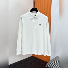 Moncler 蒙口.26ss早秋男士長袖polo衫. 男士翻領商務休閑短袖Po