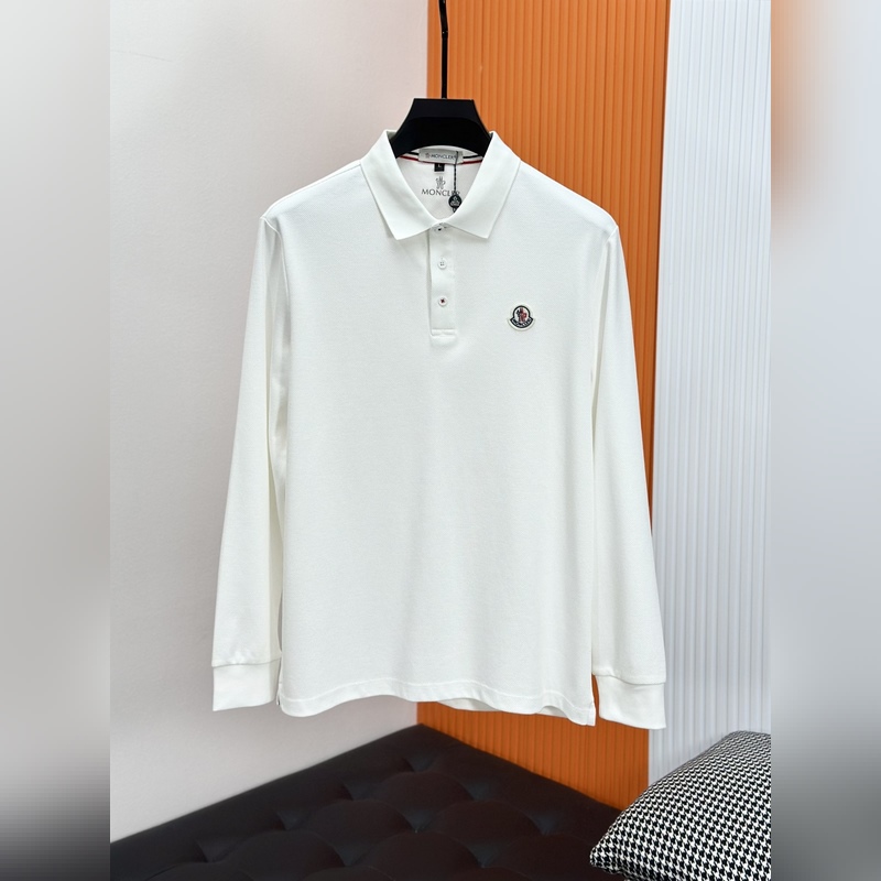 Moncler 蒙口.26ss早秋男士長袖polo衫. 男士翻領商務休閑短袖Po