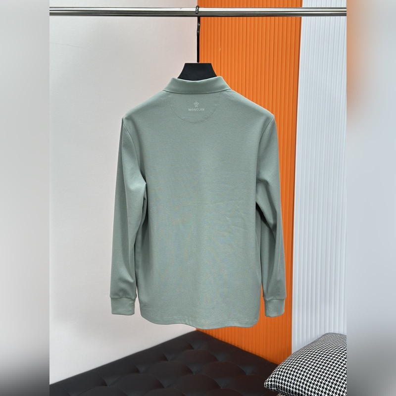 Moncler 蒙口.26ss早秋男士長(zhǎng)袖polo衫. 男士翻領(lǐng)商務(wù)休閑短袖Po