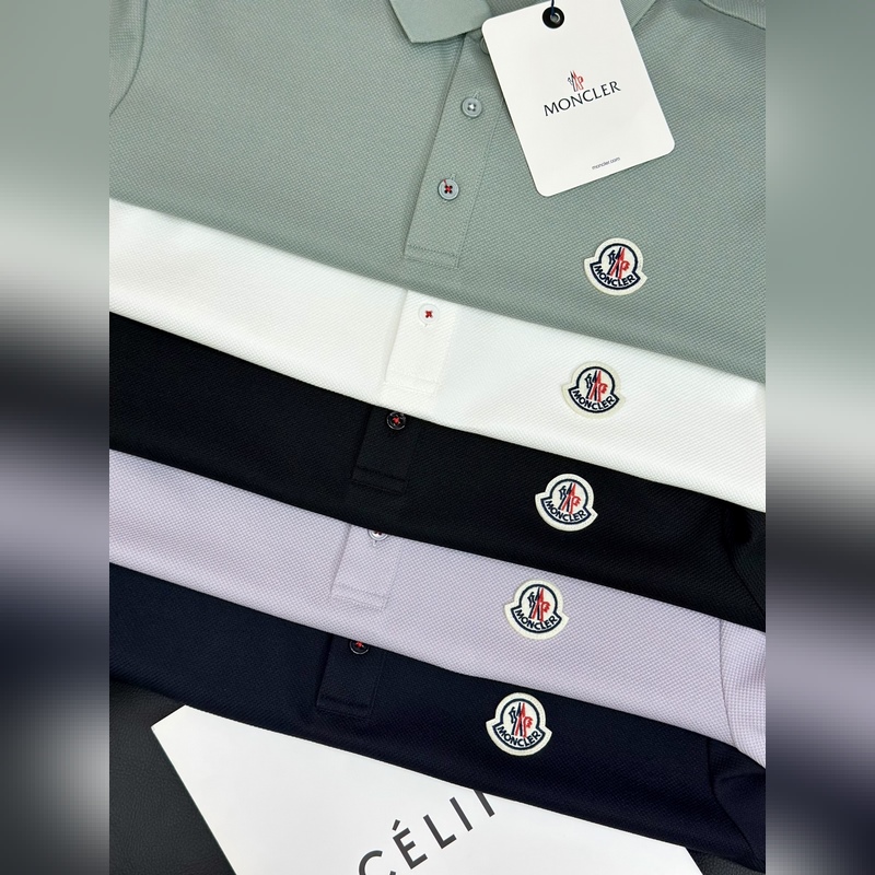Moncler 蒙口.26ss早秋男士長(zhǎng)袖polo衫. 男士翻領(lǐng)商務(wù)休閑短袖Po
