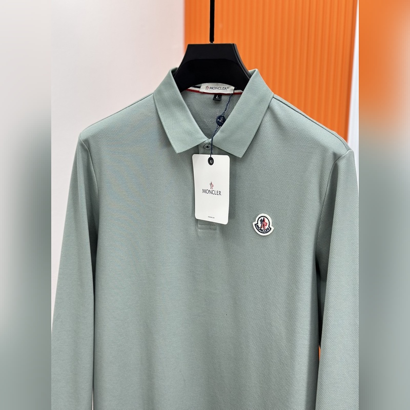 Moncler 蒙口.26ss早秋男士長(zhǎng)袖polo衫. 男士翻領(lǐng)商務(wù)休閑短袖Po