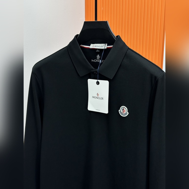 Moncler 蒙口.26ss早秋男士長袖polo衫. 男士翻領商務休閑短袖Po