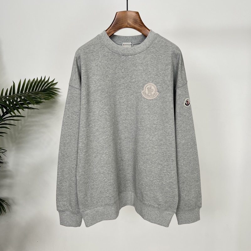 蒙口2026早秋新款刺繡章仔l(wèi)ogo純棉寬松休閑衛(wèi)衣 精選優(yōu)質(zhì)純棉面料，柔軟親膚