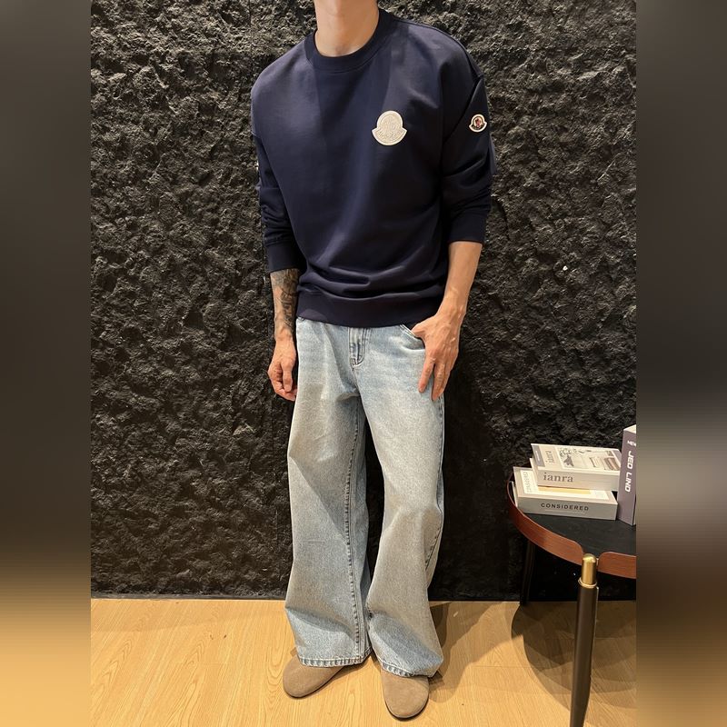 蒙口2026早秋新款刺繡章仔logo純棉寬松休閑衛衣 精選優質純棉面料，柔軟親膚