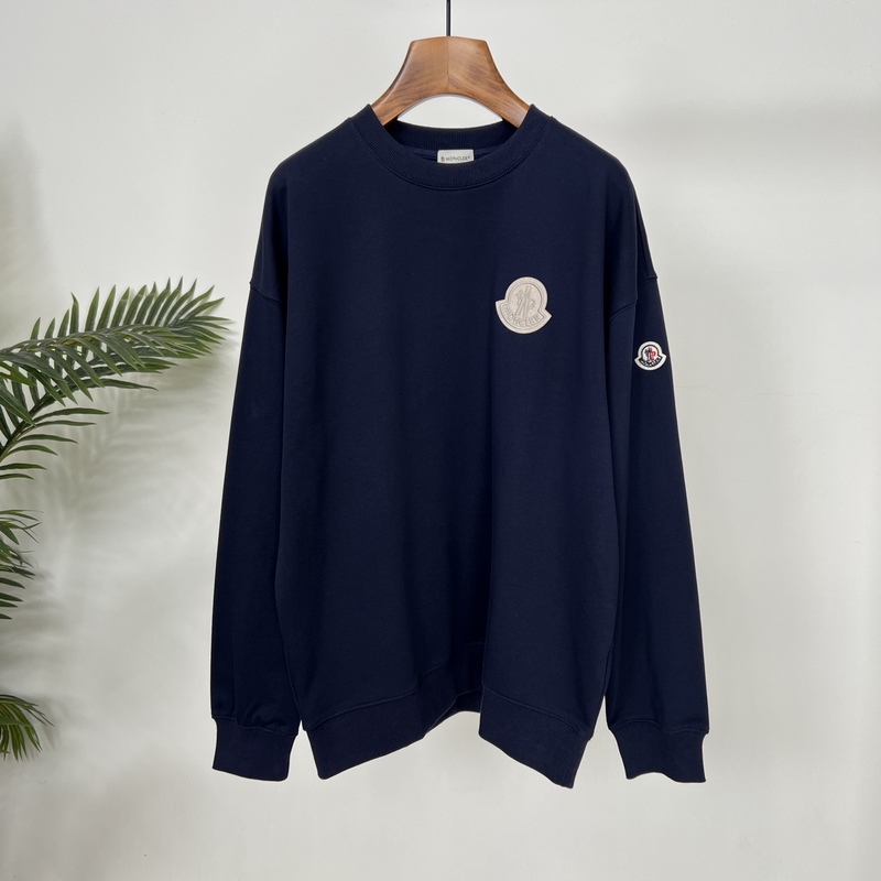 蒙口2026早秋新款刺繡章仔logo純棉寬松休閑衛衣 精選優質純棉面料，柔軟親膚