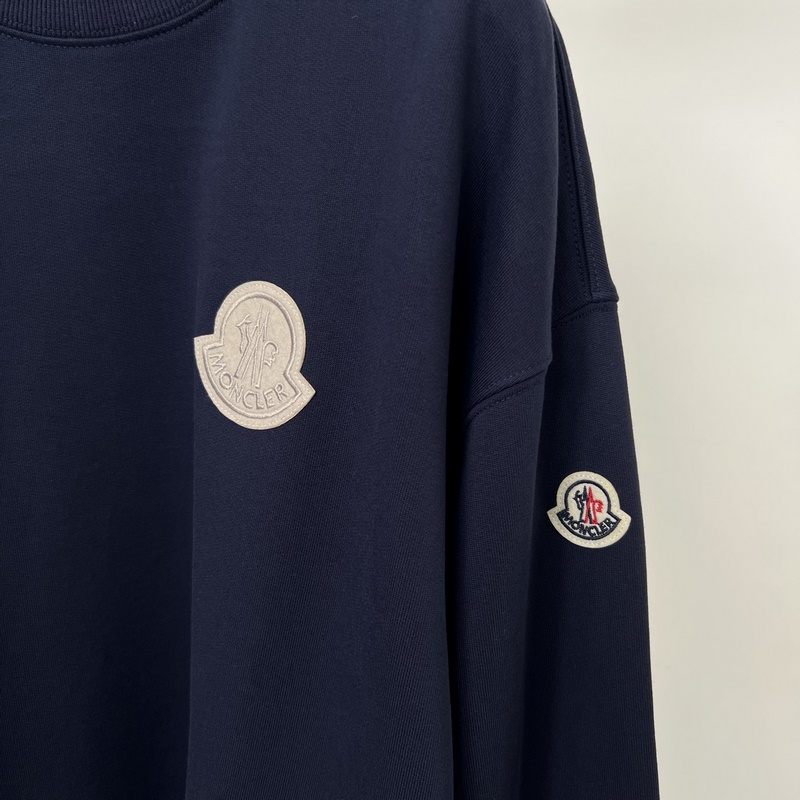 蒙口2026早秋新款刺繡章仔logo純棉寬松休閑衛衣 精選優質純棉面料，柔軟親膚