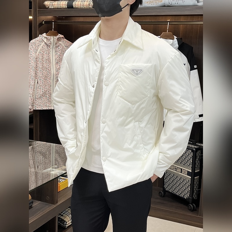 Prada 2026ss早秋新款發布 普拉達翻領棉衣夾克外套，秋季爆款夾薄棉夾