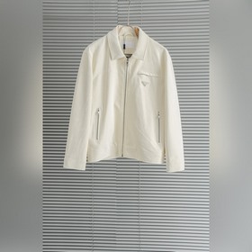 Prada 普拉達 2026FW新品進口仿麂皮絨面料經典翻領男士夾克外套#Ken