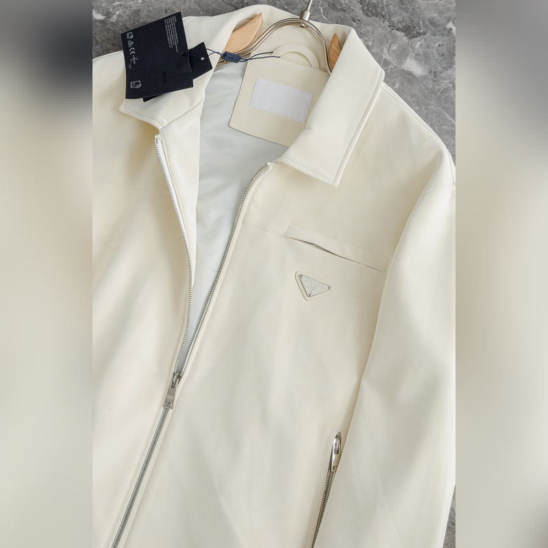 Prada 普拉達 2026FW新品進口仿麂皮絨面料經典翻領男士夾克外套#Ken