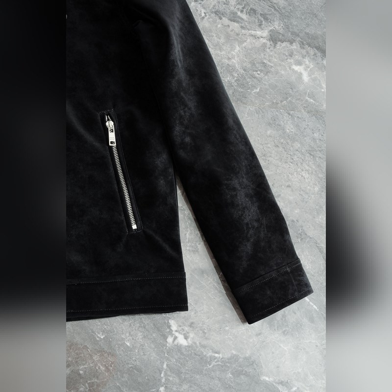 Prada 普拉達 2026FW新品進口仿麂皮絨面料經典翻領男士夾克外套#Ken