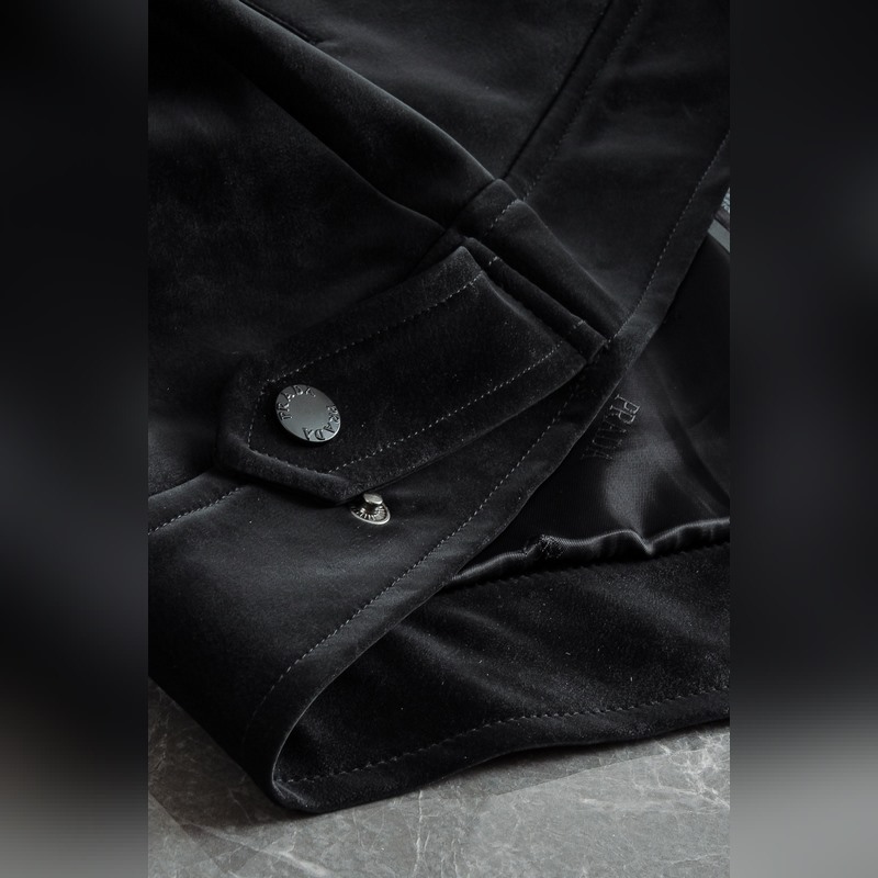 Prada 普拉達 2026FW新品進口仿麂皮絨面料經典翻領男士夾克外套#Ken