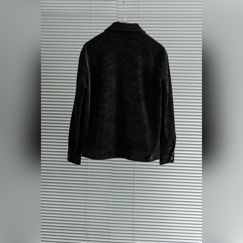 Prada 普拉達 2026FW新品進口仿麂皮絨面料經典翻領男士夾克外套#Ken