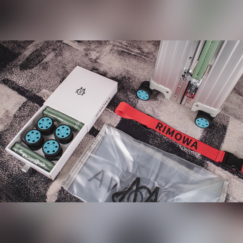 Rimowa2026年專櫃新款，彩色皮質(zhì)把手，對版吊牌，彈跳拉桿，國際海關(guān)鎖，進(jìn)