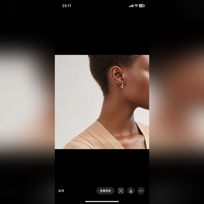 蒂芙尼 羅馬數字耳釘