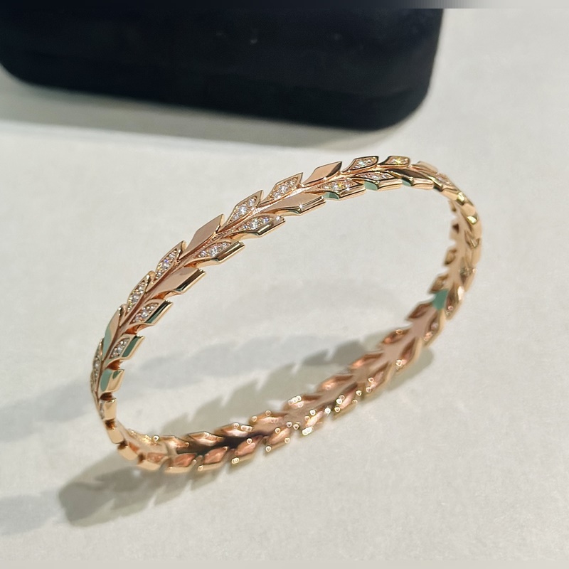 Tiffany 蒂芙尼 新款Paper Flowers花韻系列 葉子 手鐲 電鍍