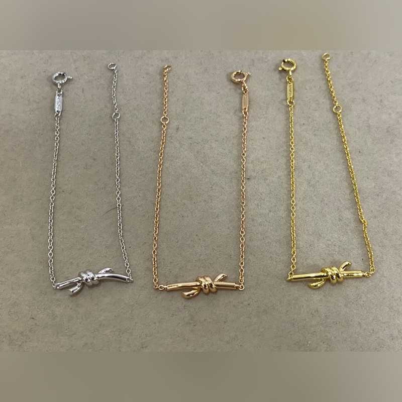 蒂芙尼繩結(jié)手鍊 三色高版