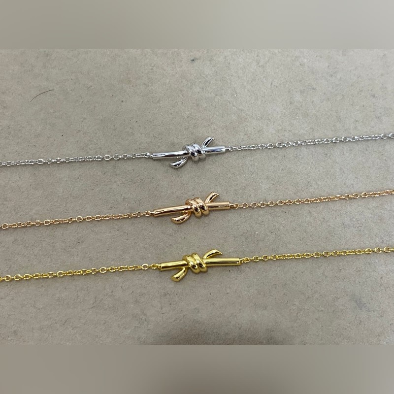 蒂芙尼繩結(jié)手鍊 三色高版