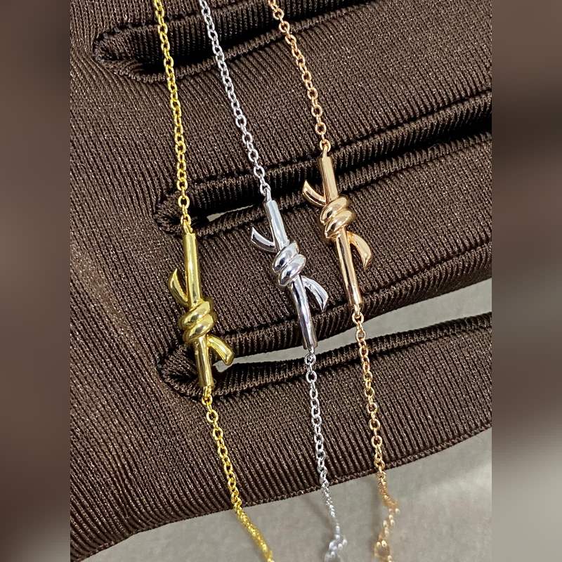 蒂芙尼繩結(jié)手鍊 三色高版