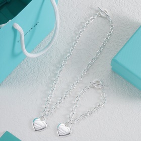 Tiffany 蒂芙尼套裝項鍊+手鍊