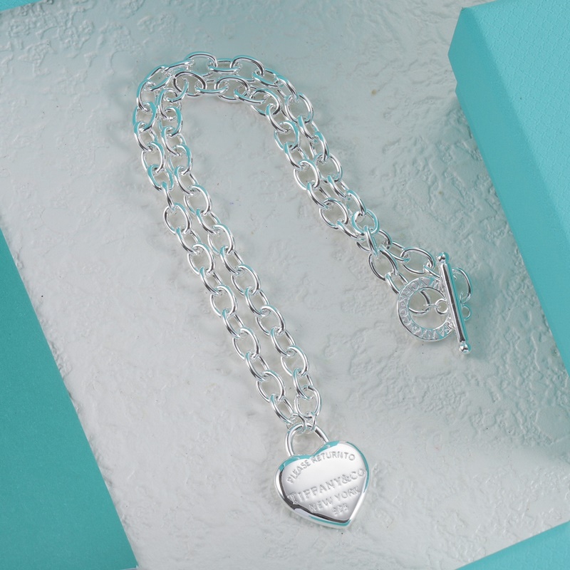 Tiffany 蒂芙尼套裝項鍊+手鍊