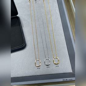 蒂芙尼迷你lock鎖頭白鑽和粉鑽項鍊 到貨，香檳金，黃金色，白金色