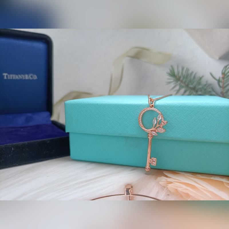 新鮮出爐！ 蒂芙尼鑰匙項鍊 白金玫瑰金現貨