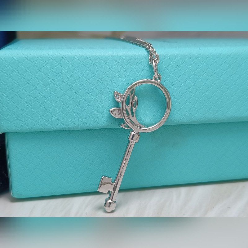 新鮮出爐！ 蒂芙尼鑰匙項鍊 白金玫瑰金現貨