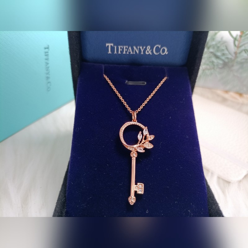 新鮮出爐！ 蒂芙尼鑰匙項鍊 白金玫瑰金現貨
