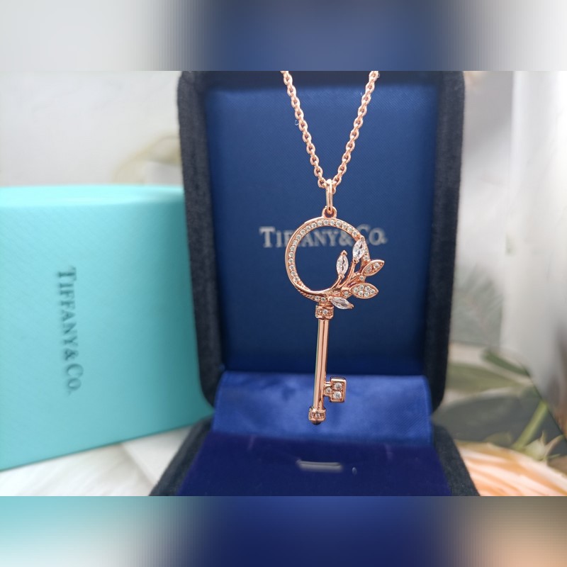新鮮出爐！ 蒂芙尼鑰匙項鍊 白金玫瑰金現貨