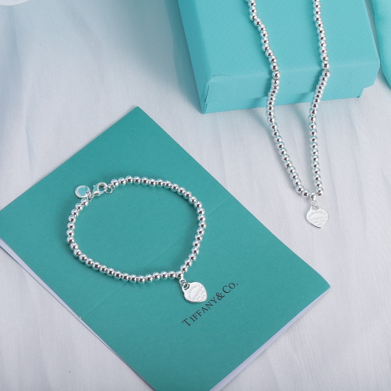 Tiffany蒂芙尼套裝  項鍊+手鏈