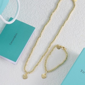 Tiffany蒂芙尼套裝  項鍊+手鏈