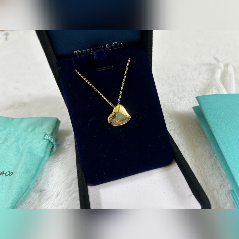 蒂芙尼 Tiffany 光面凹心項(xiàng)鍊 黃金色 玫瑰金色 銀色