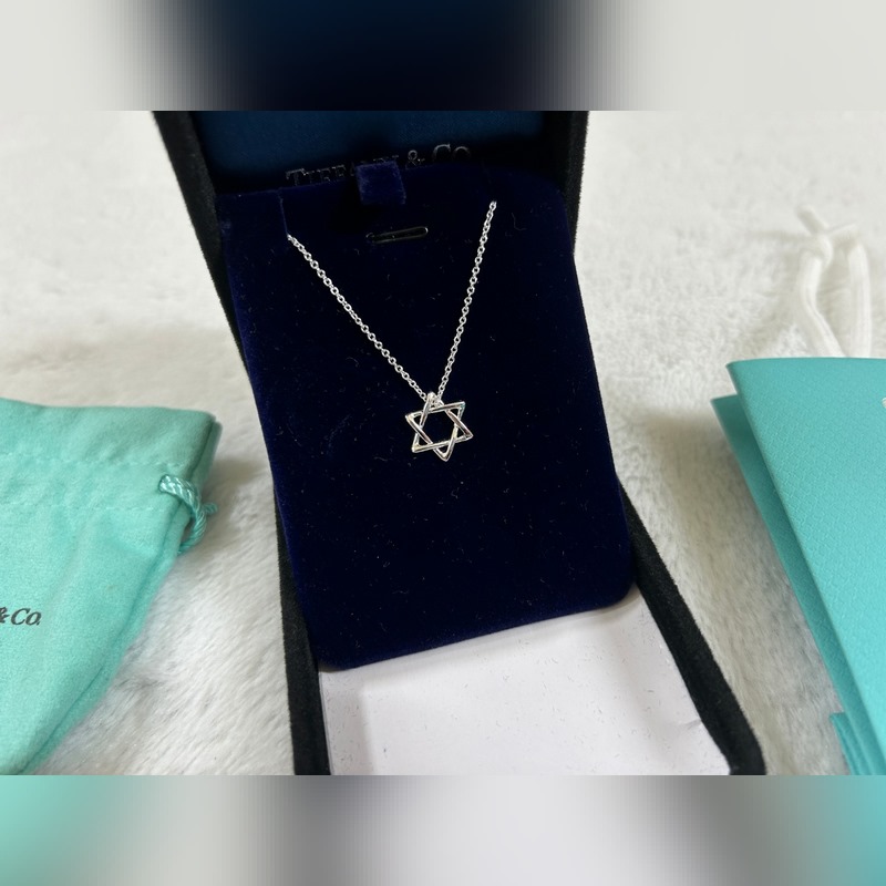 蒂芙尼 Tiffany 六芒星項鍊 黃金色 玫瑰金色 銀色