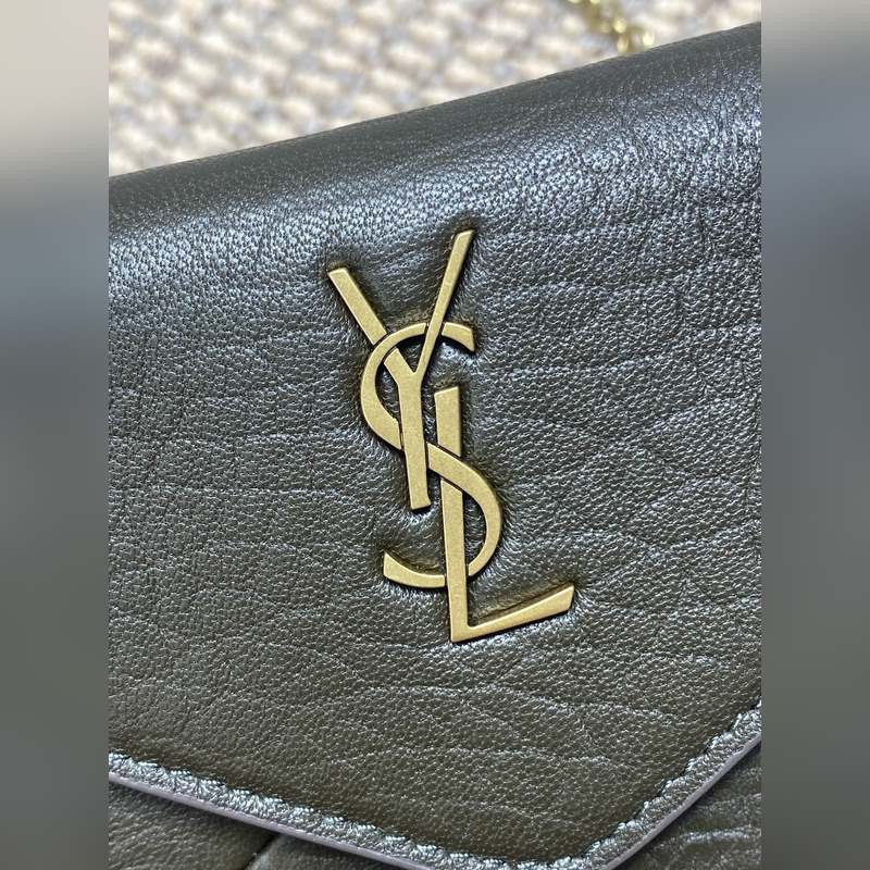 墨綠 Calypso 新款 mini鍊條包 不一樣的信封包 鍊條可拆卸做手包，手