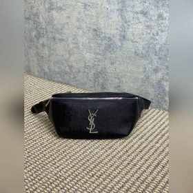 YSL classic魚子醬腰包 男女都可背拉鍊式開合腰包，經典標志性logo，