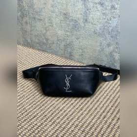 YSL classic腰包男女都可背拉鍊式開合腰包，經典標志性logo，包內有卡