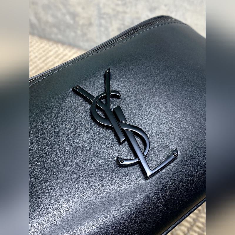 YSL classic腰包男女都可背拉鍊式開合腰包，經典標志性logo，包內有卡