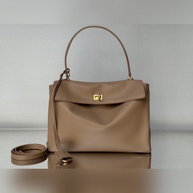 24s爆款[中號奶茶金扣] BALENCIAGA RODEO BAG 系列手袋